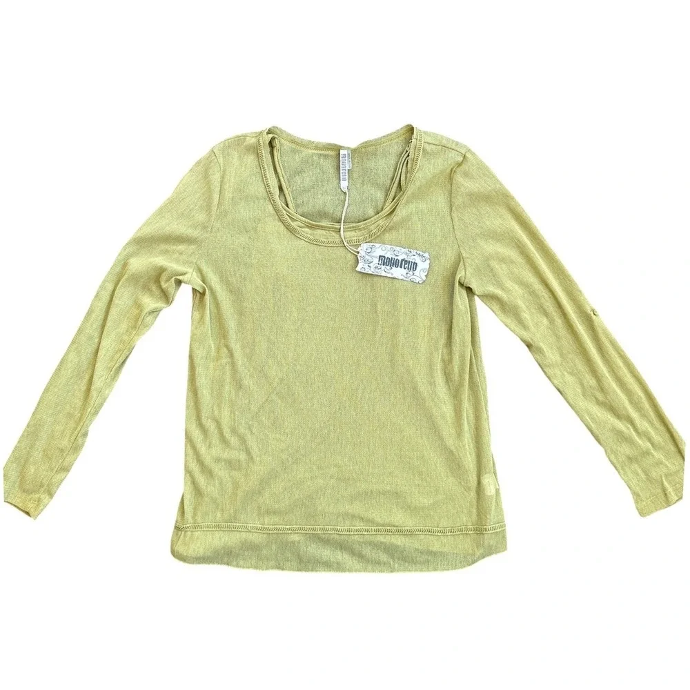 Monoreno‎ 2 Piece Sheer Knit Top & Camisole Set Womens Medium Tan New M8826-1